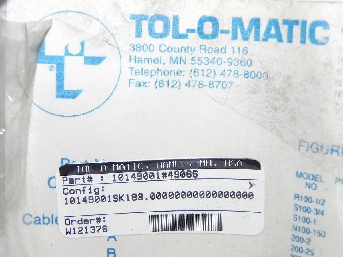 NEW TOL-O-MATIC CABLE CYLINDER REPLACEMENT CABLE 10149001#49066 10149001SK183