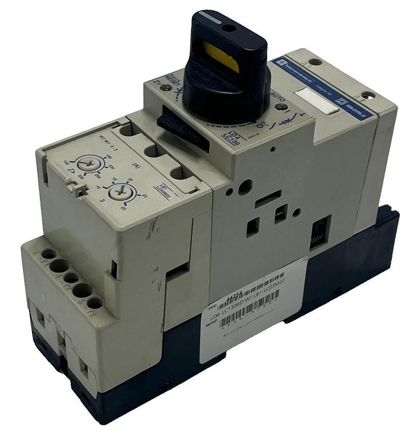 Used Telemecanique LD4-LC130BD Motor Starter | LB1-LC03M22 Overload | 32A 24VDC Coil