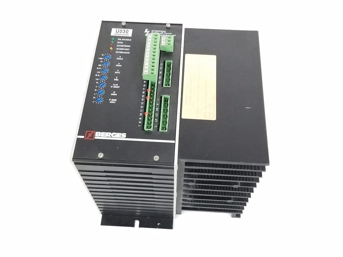 Used BERGES ACM-A-1 SERVO DRIVE INVERTER U030, D-51709, ACM-A-1.1/A