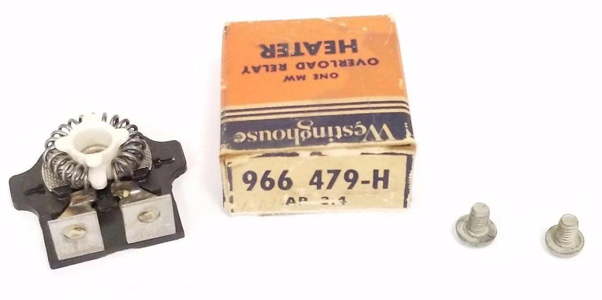 Used NIB WESTINGHOUSE 966479H ONE MW OVERLOAD RELAY HEATER