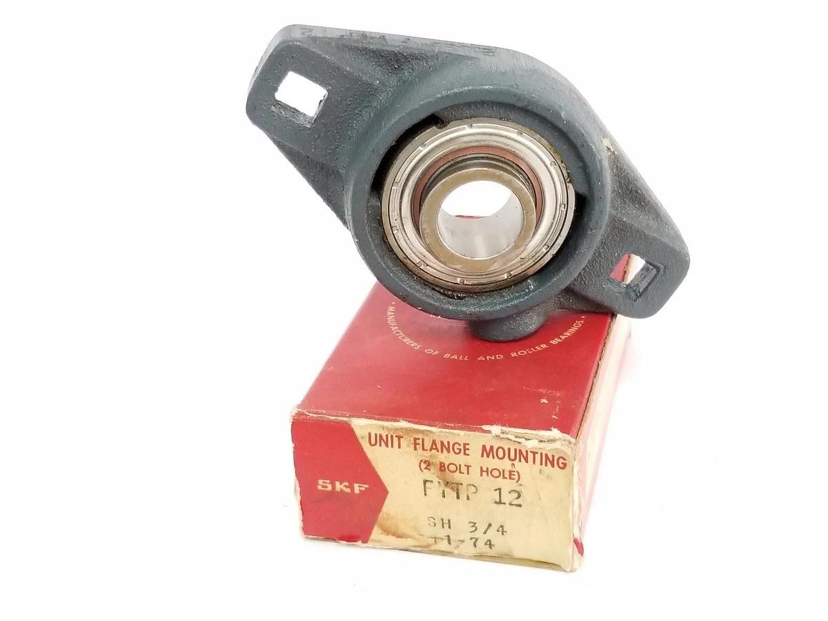 Used NIB SKF FYTP 12 UNIT FLANGE MOUTING (2 BOLT HOLE) BEARING FYTP12