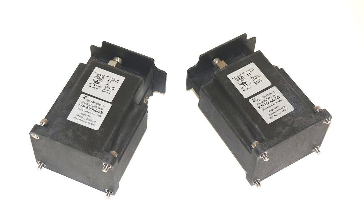 Used LOT OF 2 NIB TYCO ELECTRONICS EV500-5B KILOVAC BUBBA RELAYS 24VDC COILS
