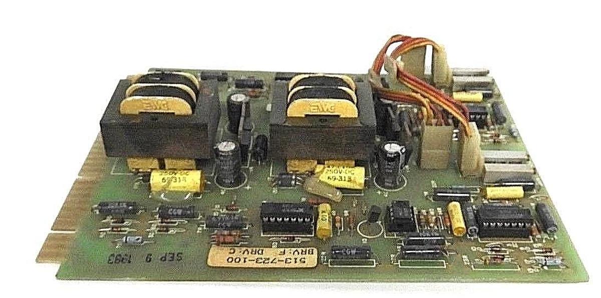 Used EMERSON 513-723-100 PC BOARD PWMI, BRV: F, DRV: C, 413-183-000