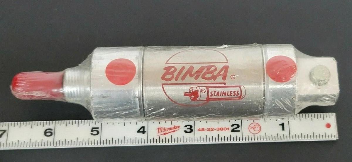 Used NEW BIMBA 171-DPB PNEUMATIC CYLINDER 1-1/2 INCH BORE 1 INCH STROKE