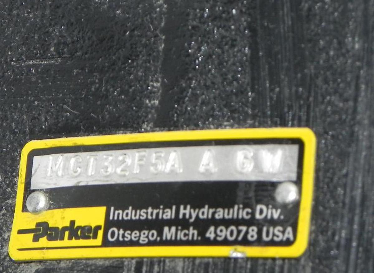 Used PARKER MCT32F5A A GW VALVE MCT32F5AAGW