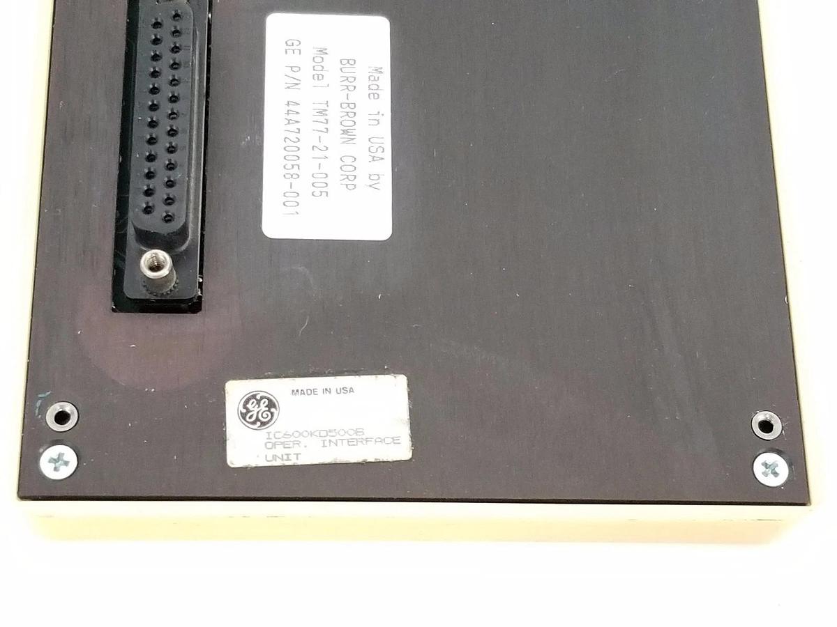 Used GE FANUC 44A720058-001 OPERATOR INTERFACE UNIT MODEL: TM77-21-005, IC600KD500B