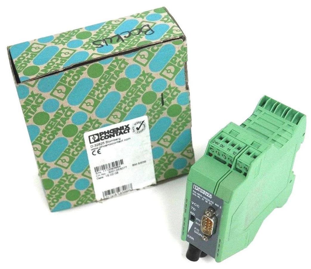 NIB PHOENIX CONTACT PSI-MOS-RS232/FO 850E FIBER OPTIC CONVERTER/TRANSMITTER