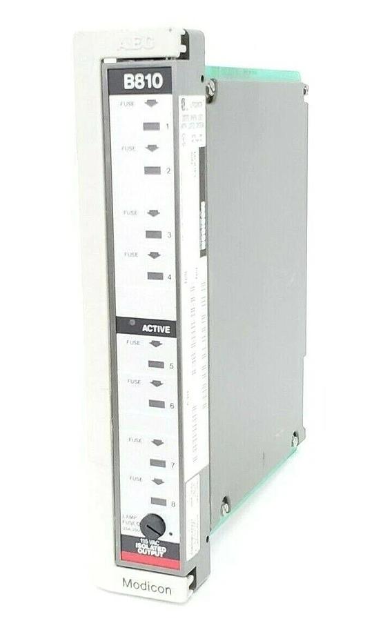 Used MODICON AS-B810-008 ISOLATED OUTPUT MODULE AS-B810-100 AB ASB810008