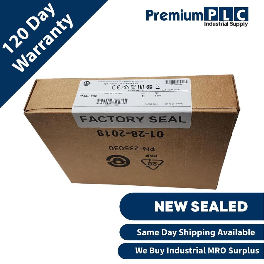 Used NEW SEALED ALLEN BRADLEY 1756-L7SP /B GuardLogix L7SP SAFETY PARTNER PROCESSOR