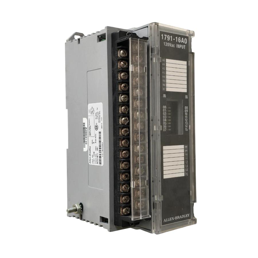 ALLEN BRADLEY 1791-16A0 /B 16-INPUT AC BLOCK I/O MODULE 120VAC 179116A0 REMAN