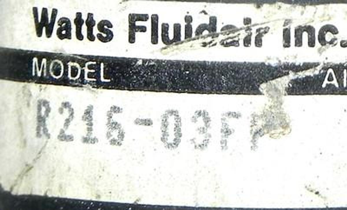 Used WATTS FLUIDAIR R216-03FP REGULATOR R21603FP USED