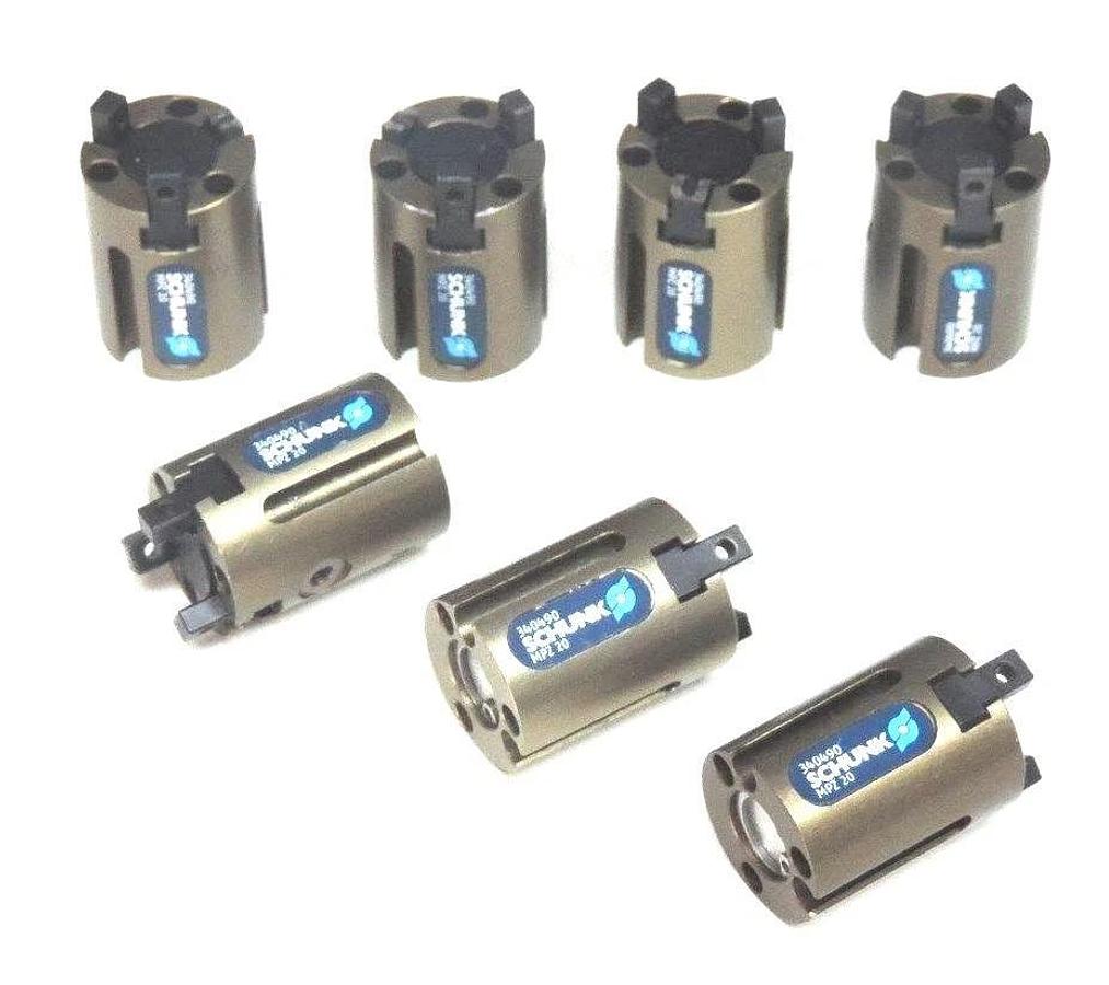 Used LOT OF 7 SCHUNK MPZ 20 GRIPPERS 340490