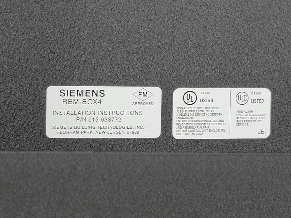 Used NIB SIEMENS REMBOX4 LARGE REMOTE LOBBY ENCLOSURE