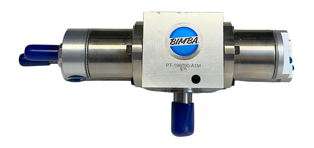 Used NEW BIMBA PT-196090-A1M / PT196090A1M PNEU-TURN ROTARY ACTUATOR B1-1/2'' NSNP