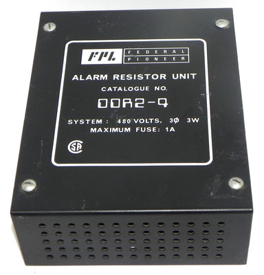 Used NEW FEDERAL PIONEER DDR2-4 ALARM RESISTOR UNIT 480V, 3W, MAXIMUM FUSE: 1A, DDR24