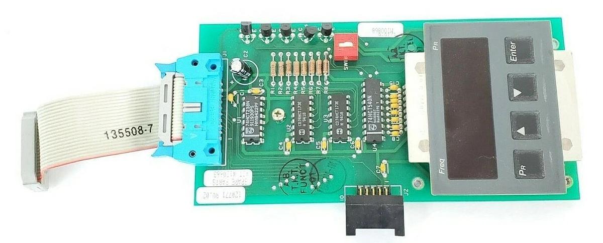 Used ALLEN BRADLEY 120771 REV. 02 DRIVE INTERFACE BOARD 120663 W/ 135508-7 CABLE
