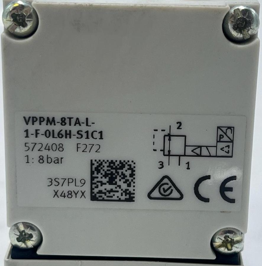 Used Festo VPPM-8TA-L-1-F-0L6H-S1C1 Proportional Pressure Regulator 572408 0-8 Bar