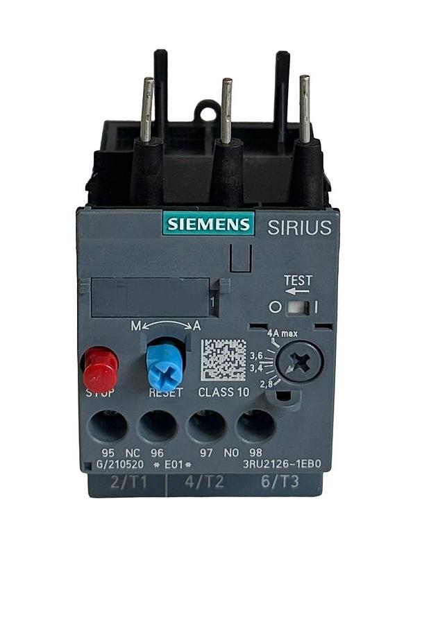 Used NEW SIEMENS 3RU2126-1EB0 / 3RU21261EB0 SIRIUS THERMAL OVERLOAD RELAY 2.8-4.0A