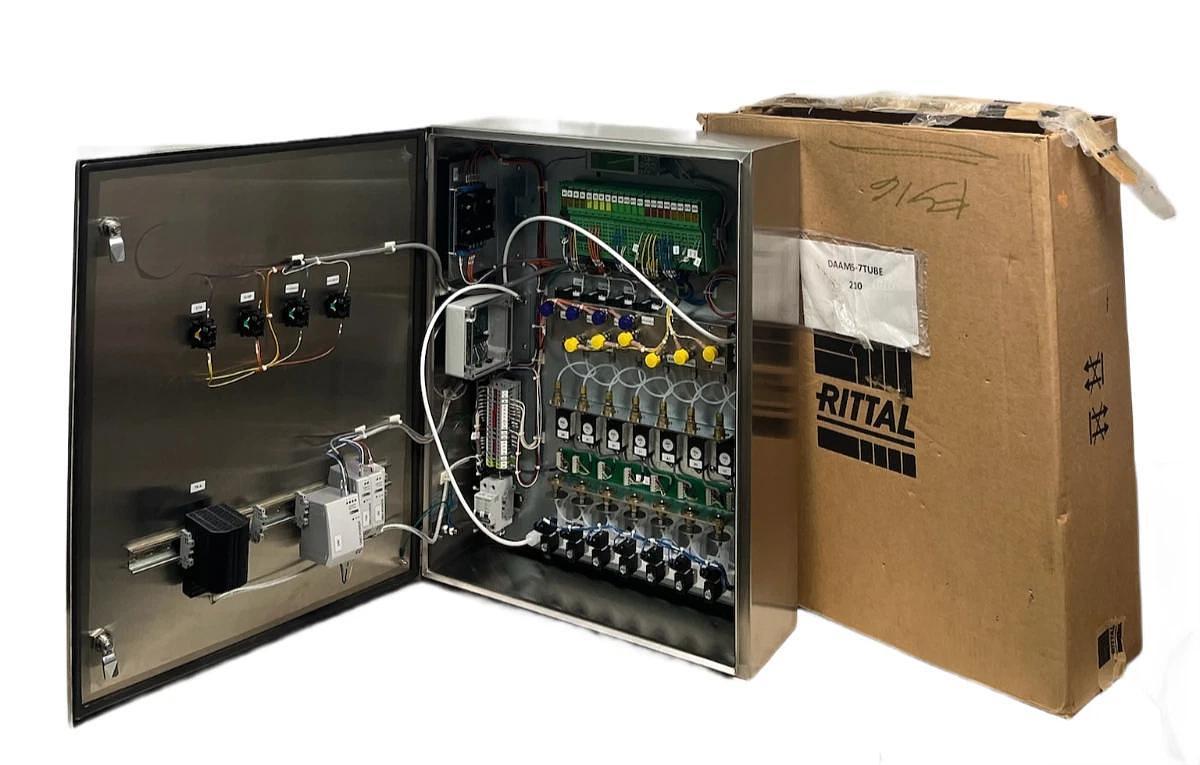 Rittal WM302408N4 304 SS NEMA 4X Enclosure w/ 7-Tube DAAMS Air Sampling Station