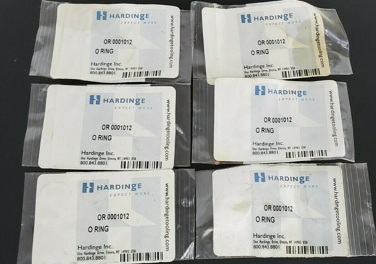 LOT OF 6 NEW HARDING OR 0001012 "O" RINGS
