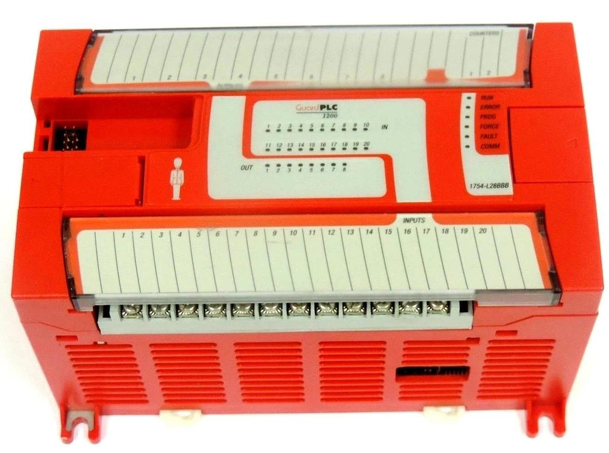Used ALLEN BRADLEY 1754-L28BBB GUARDPLC 1200 1754L28BBB SER. A REV. A01 F/W REV V1.4