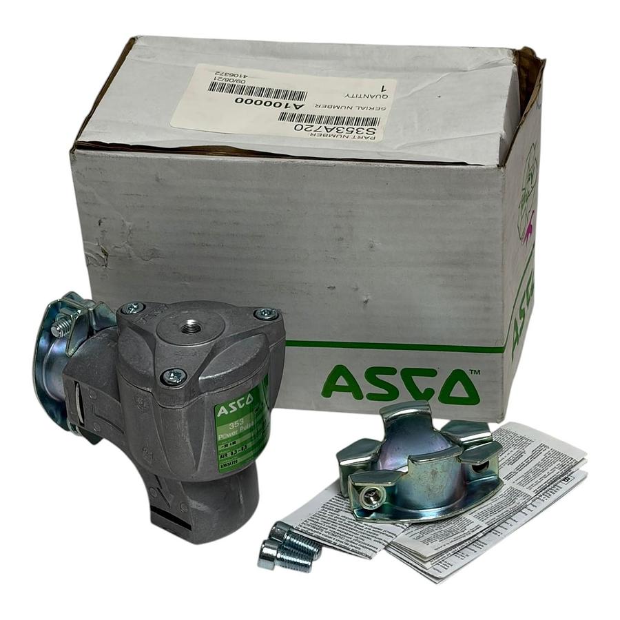 Used ASCO 353 Power Pulse Solenoid Valve S353A720 1" Dust Collector Remote Pilot