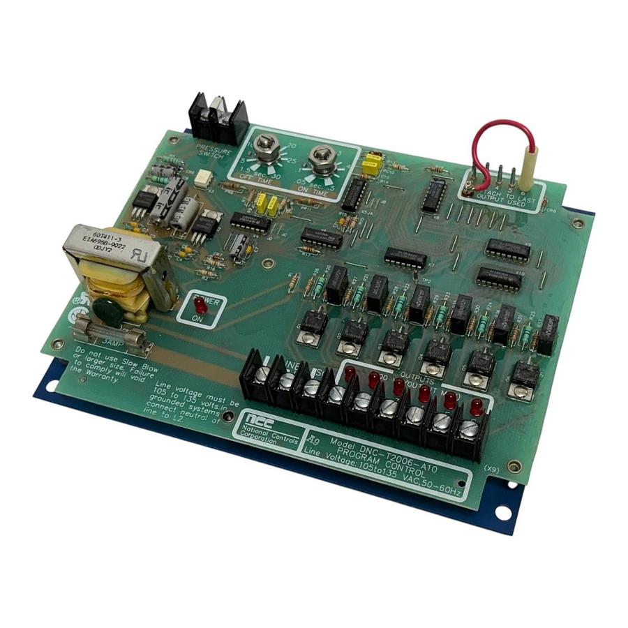 National Controls Corp NCC DNC-T2006-A10 Dust Collector Timer Board New Surplus
