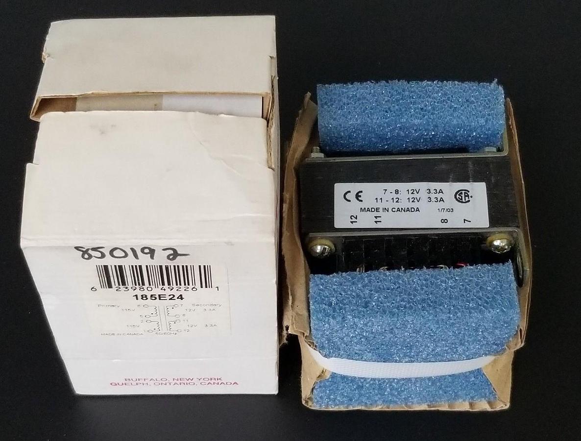 Used NIB HAMMOND MANUFACTURING 185E24 POWER TRANSFORMER