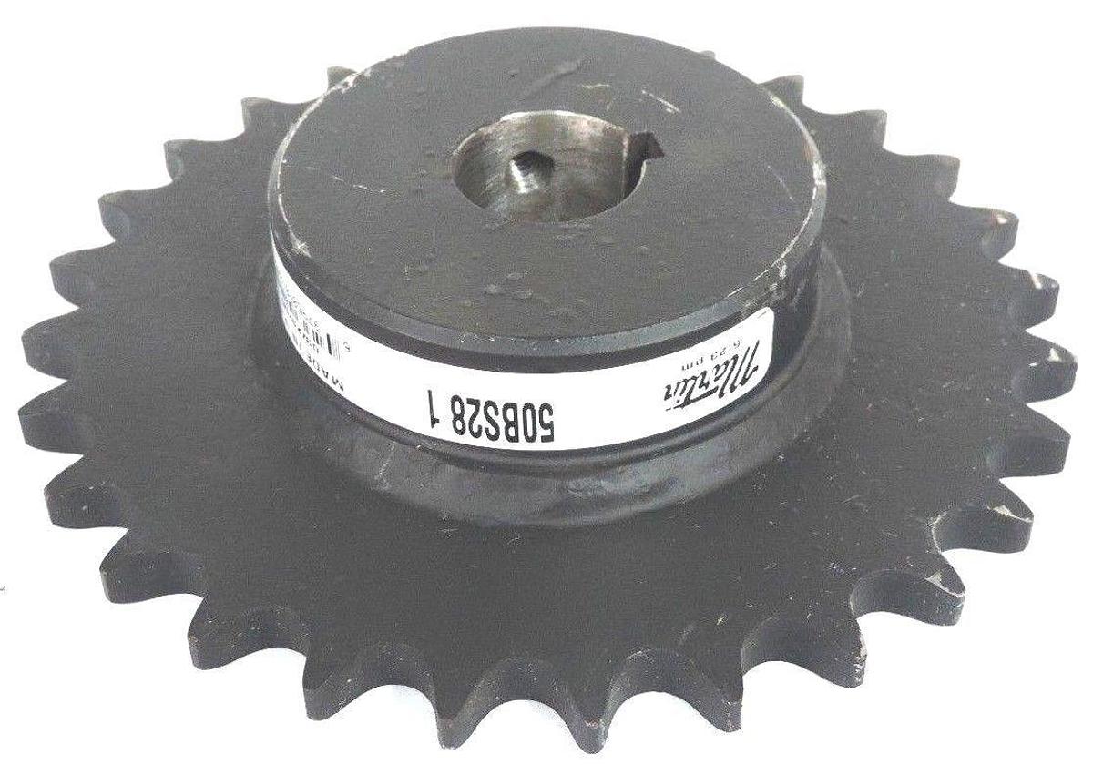 Used MARTIN 50BS28-1 ROLLER SPROCKET 1" BORE 28 TEETH 50BS281