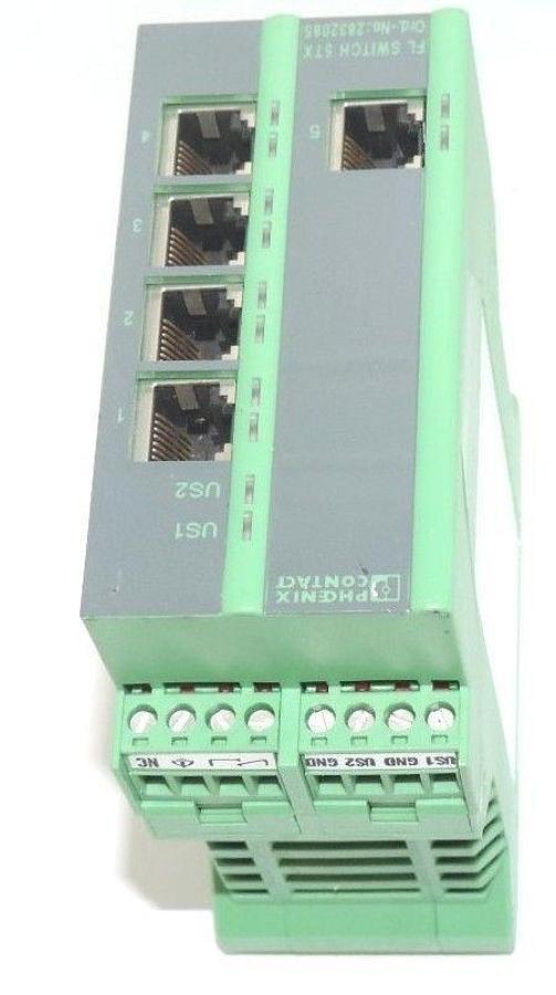 Used PHOENIX CONTACT FL SWITCH 5TX ORD. NO. 2832085 HW: 13