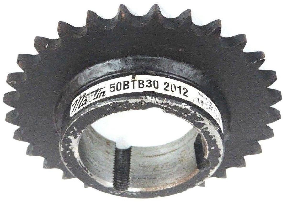 Used NEW MARTIN 50BTB30-2012 ROLLER SPROCKET 2-1/2" BORE 30 TEETH 50BTB302012