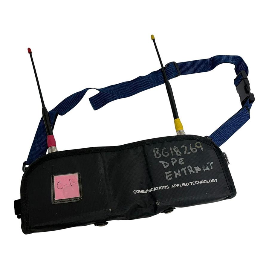 Used C-AT Communications-Applied Technology Tactical Transceiver Kit with Pouch
