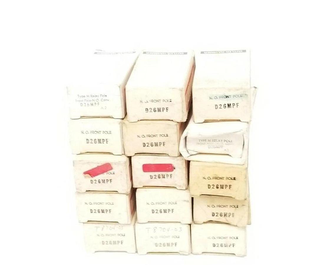 LOT OF 15 NIB CUTLER-HAMMER D26MPF RELAY CONTACT CARTRIDGES N.O. FRONT POLE