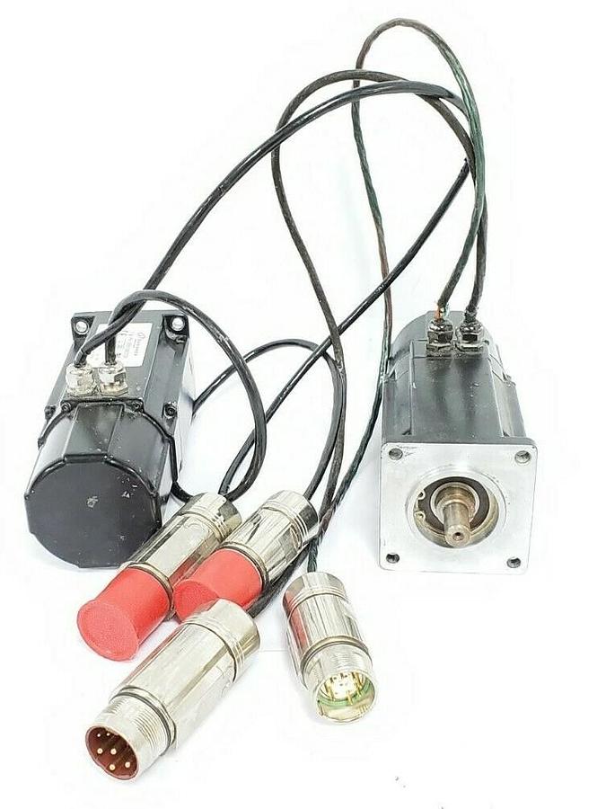 Used LOT OF 2 DANAHER MOTION AKM22E-ESC2R-02 SERVOMOTORS 320VDC 2.7 ARMS 8000RPM