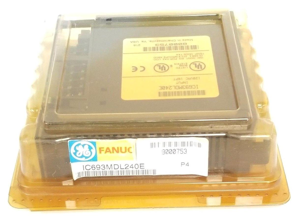Used NEW SEALED GE FANUC IC693MDL240E INPUT MODULE 120VAC 16PT