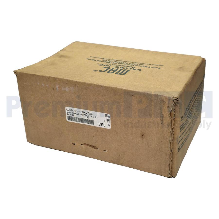Used MAC 6633A-214-PM-501DA / 6633A214PM501DA SOLENOID VALVE 24VDC 6W COIL NSFS