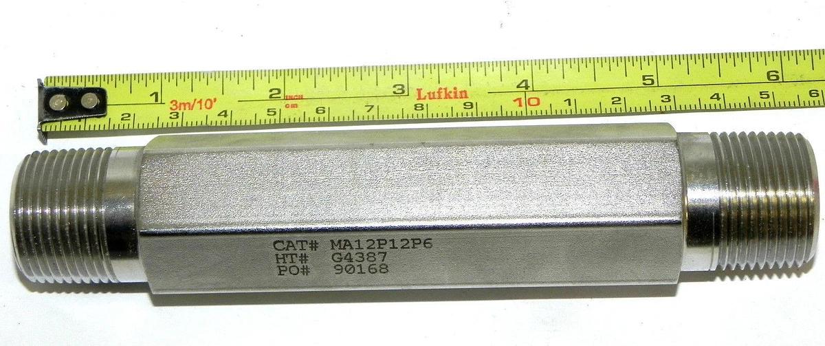 NEW BUTECH PRESSURE SYSTEMS MA12P12P6 MALE ADAPTOR HT# G4387