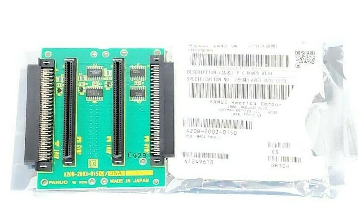 Used NEW FANUC A20B-2003-0150/05A PC BOARD BACK PANEL A20B-2003-0150