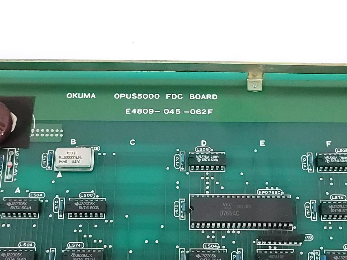 Used OKUMA E4809-045-062F OPUS 5000 FDC BOARD E4809-045-062 E4809045062F