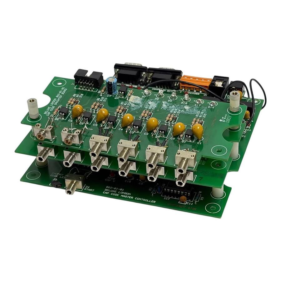 Used Deluxe London Cap Code Master Controller with Two 062-01-01 Daughter Boards
