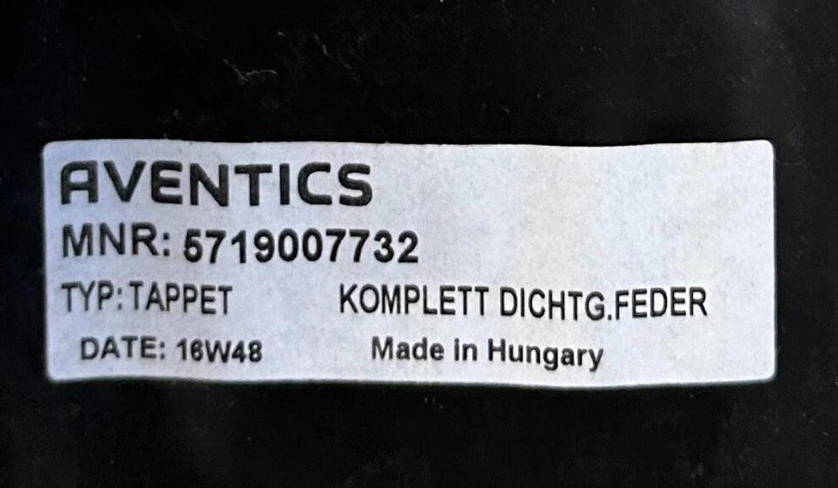 Used BOSCH AVENTICS 5719007732 OEM TAPPET KOMPLETT DICHTG.FEDER PNEUMATICS NSFS