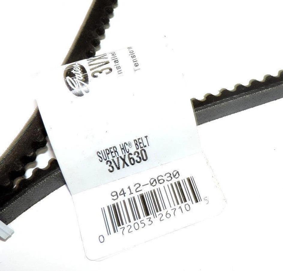 Used NEW GATES 3VX630 SUPER HC BELT 3VX630