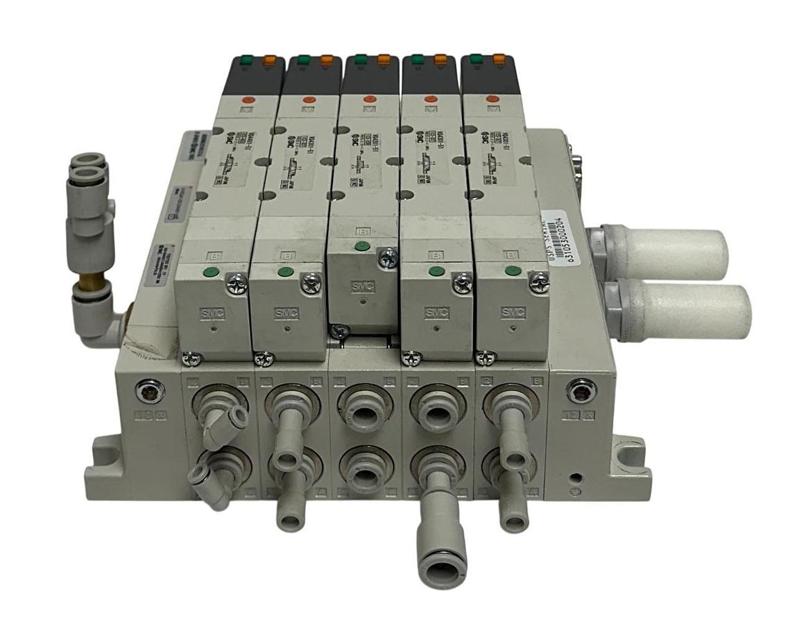 Used SMC VV5Q41-05-DAM01160 / VQ4401-51 / VQ4301-51 / VQ4201-51 PNEUMATIC ASSY USNP