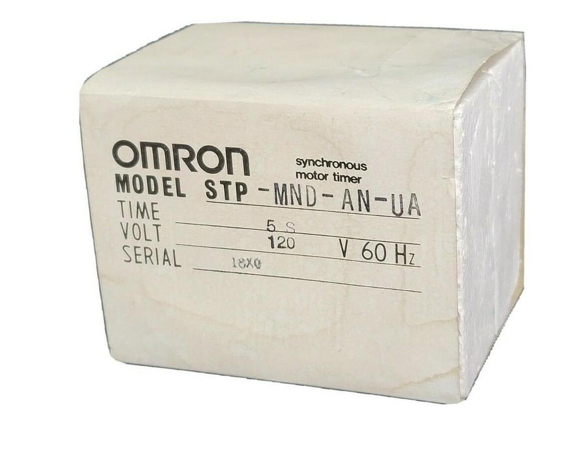 Used NIB OMRON STP-MND-AN-UA MOTOR DRIVEN TIMER RANGE: 0 - 5SEC. 120V 60HZ