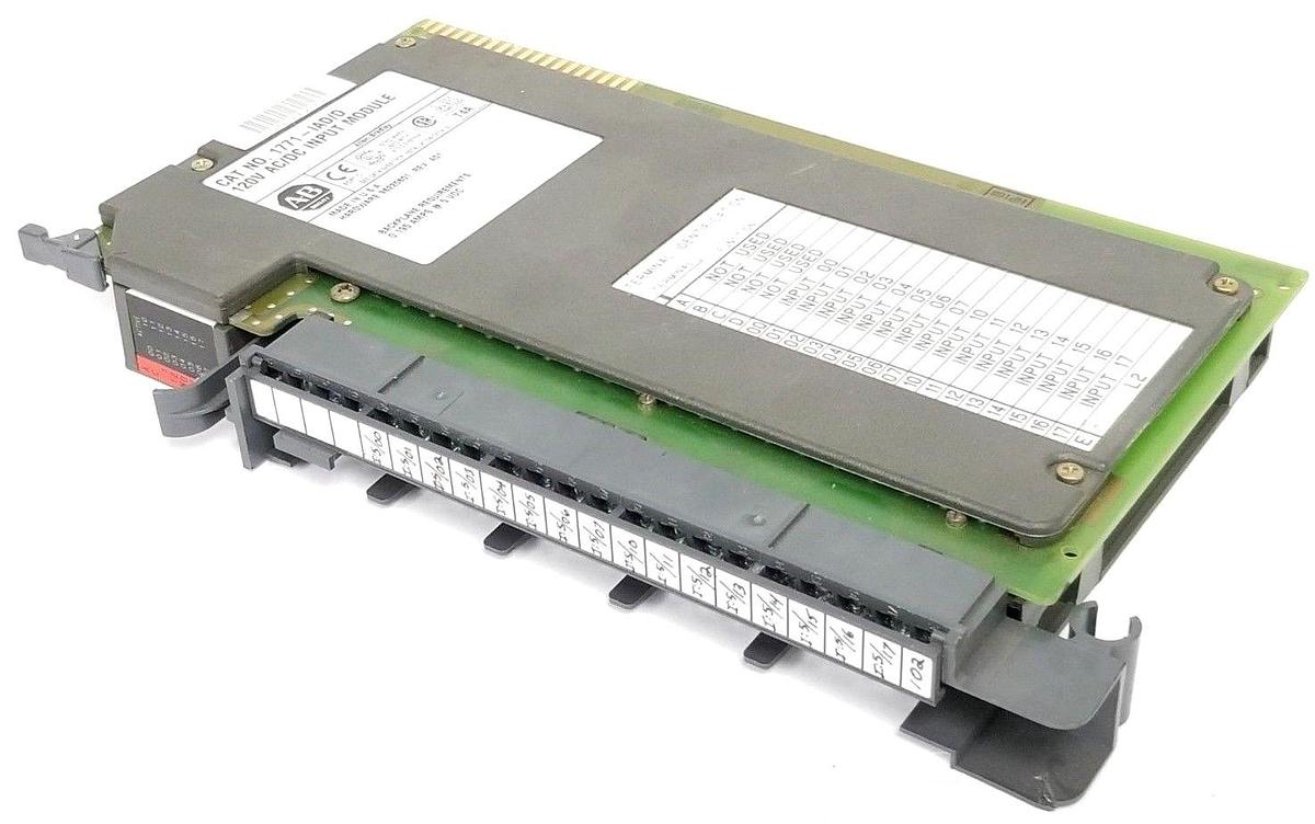 Used ALLEN BRADLEY 1771-IAD/D INPUT MODULE 120V AC/DC REV. A01 96220601 W/ 1771-WH