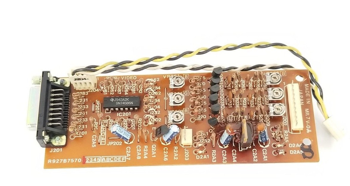 Used MITSUBISHI R927B7570 PWB-VIDEO CIRCUIT BOARD R241B369A1