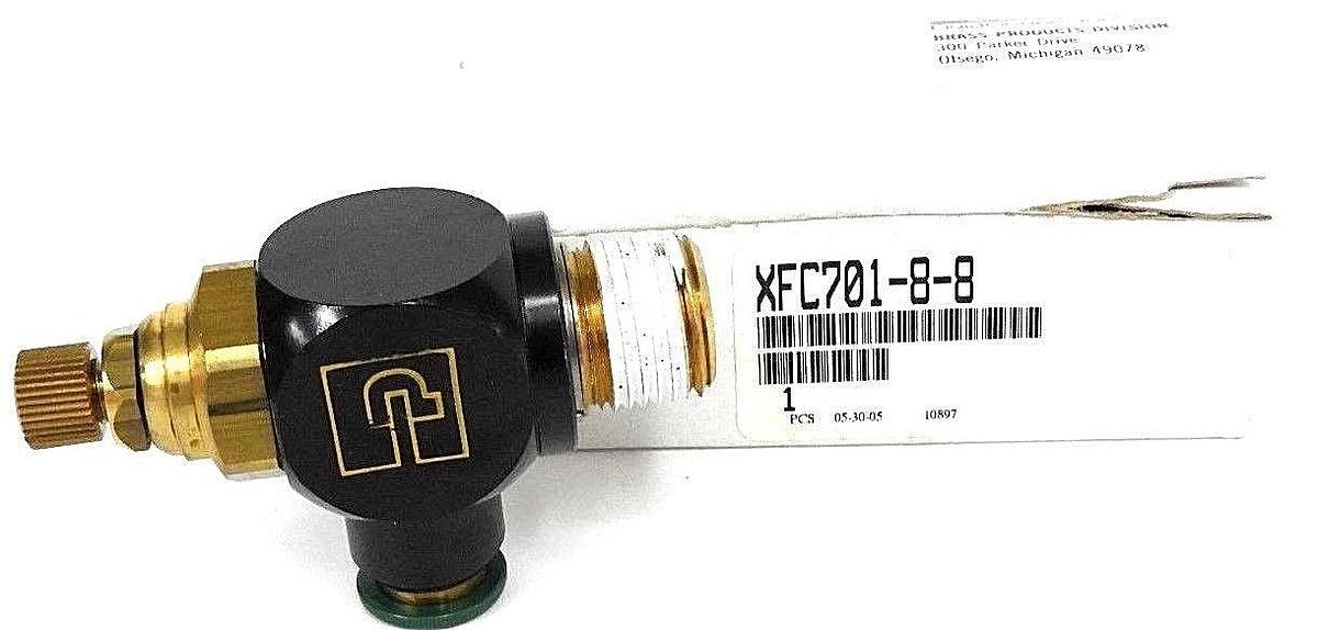 Used NIB PARKER XFC701-8-8 BRASS CONTROL VALVE XFC70188