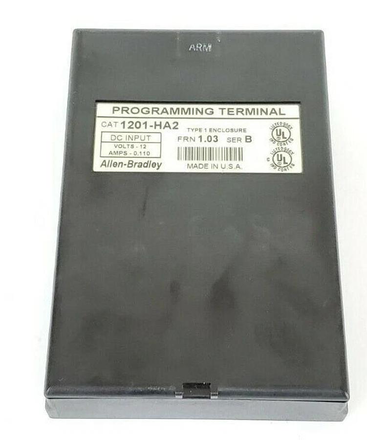 Used ALLEN BRADLEY 1305-BA03A-HA2 AC DRIVE SER. B  W/ 1201-HA2 (MISSING FRONT PLATE)