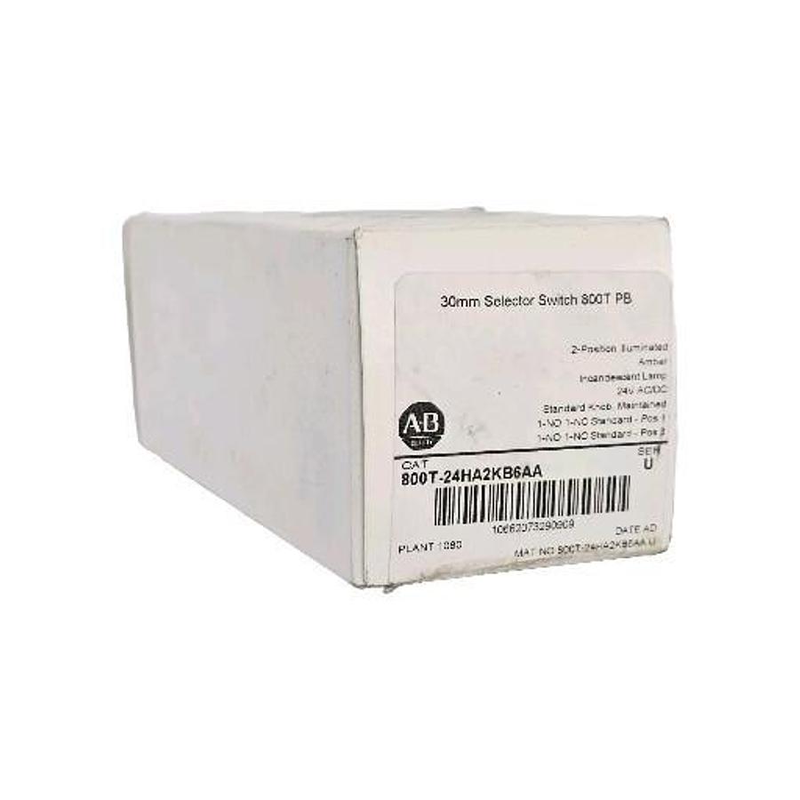 Used NIB ALLEN BRADLEY 800T-24HA2KB6AA SELECTOR SWITCH SER. U