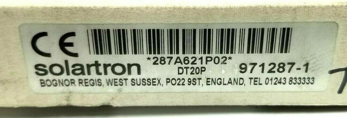 NIB SOLARTRON 971287-1 DT20P FEATHER TOUCH PNEUMATIC DIGITAL PROBE 20MM STROKE
